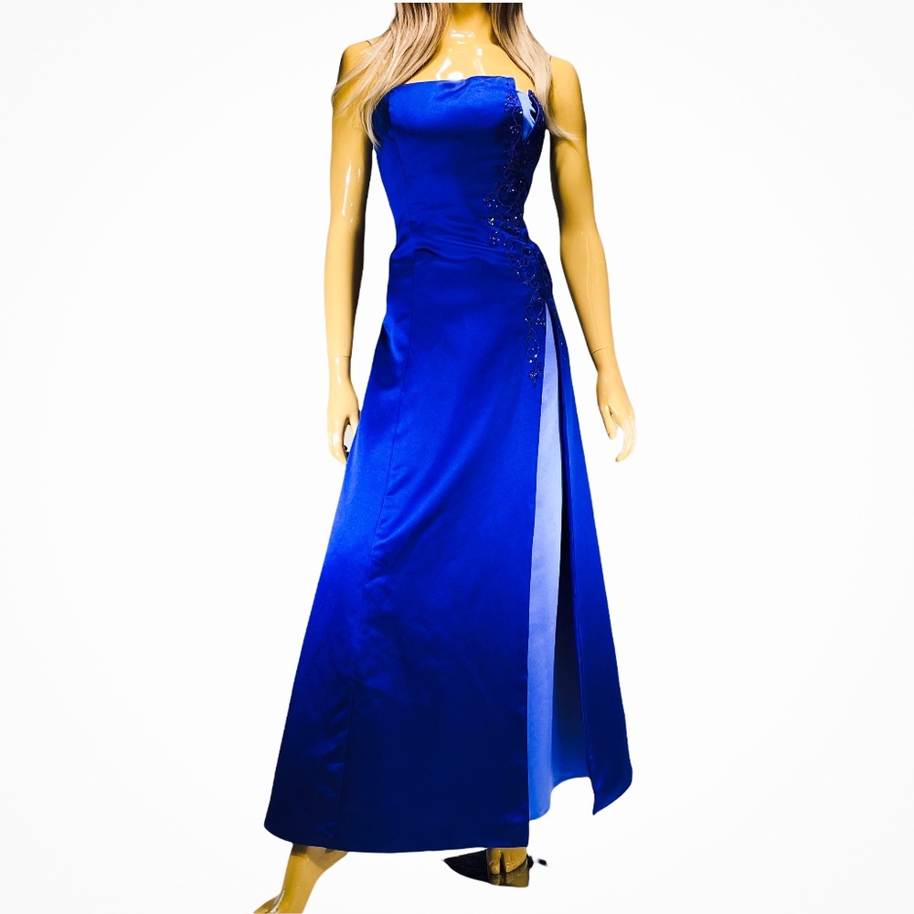 Michelangelo Royal Blue Prom Dress